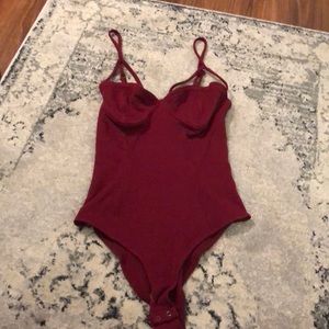 Maroon Body Suit